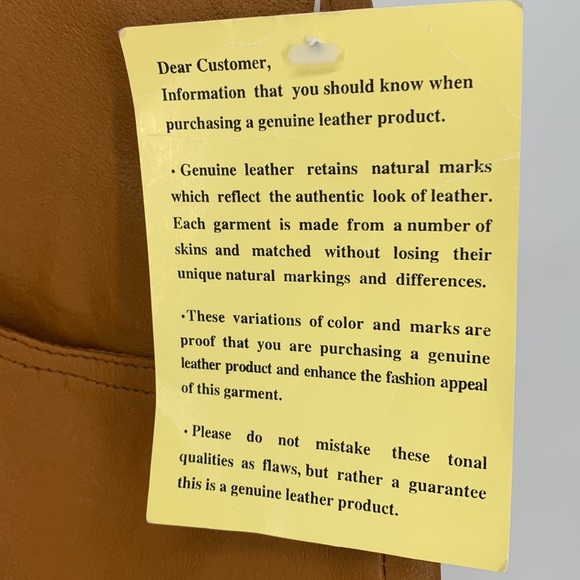 NWT Newport News Styleworks•Carmel Color Lined Leather Pants Sz18 - Picture 6 of 15